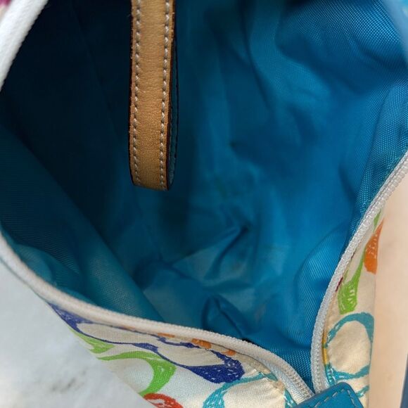 Coach Bag Purse Handbag Mini Hobo Signature "C" Rainbow Scribble Bag Pocketbook - Picture 13 of 16